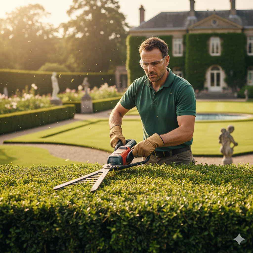Pielęgnacja trawnika i żywopłotu